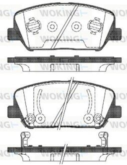 Колодки гальмівні WOKING P12983.02