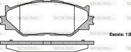 Гальмівні колодки WOKING P1301300 (фото 1)