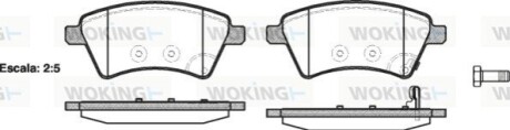 Гальмівні колодки WOKING P13153.01