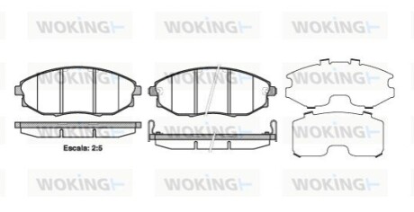 Тормозные колодки WOKING P13233.02