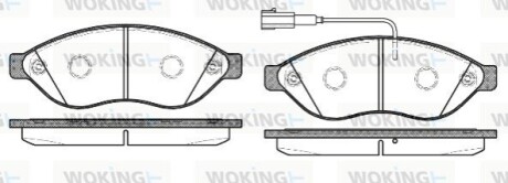 Гальмівні колодки WOKING P13373.12