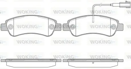 Гальмівні колодки WOKING P13383.02