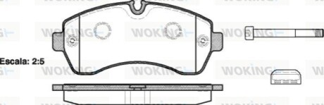 Гальмівні колодки WOKING P13433.00