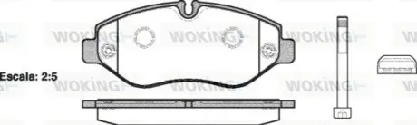 Гальмівні колодки WOKING P13453.10