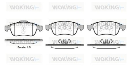 Гальмівні колодки WOKING P13483.10