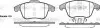 Колодки гальмівні (передні) Citroen C4 09-/C4 Grand Picasso 06-13/Peugeot 3008 11-16/5008 09-17 WOKING (P13493.00) зображення 1