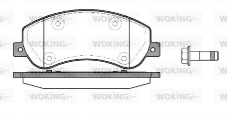 Гальмівні колодки WOKING P13503.00