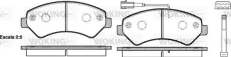 Гальмівні колодки WOKING P13753.01