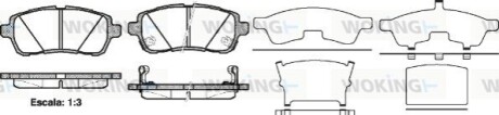 Гальмівні колодки пер. Fiesta VI 08- 1.0-1.6 WOKING P13813.02