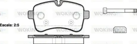 Гальмівні колодки WOKING P1382300
