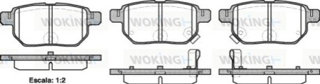 Гальмівні колодки WOKING P13863.02