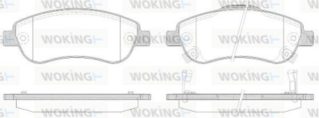 Тормозные колодки пер. Honda CR-V 07- (bosch) WOKING P13893.02