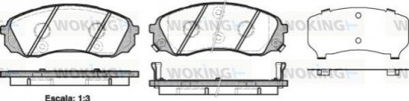 Колодки тормозные WOKING P13913.02