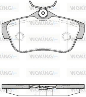 Тормозные колодки зад. Scudo/Expert 07- WOKING P13993.00