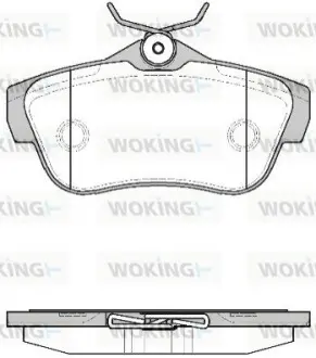 Тормозные колодки зад. Scudo/Expert 07- WOKING P13993.00