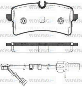 Колодки гальмівні WOKING P14053.02