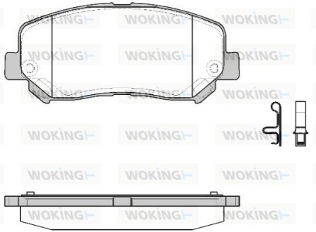 Гальмівні колодки.) WOKING P1413322