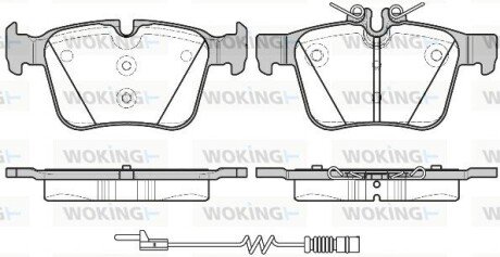 Колодки гальмівні WOKING P14163.20