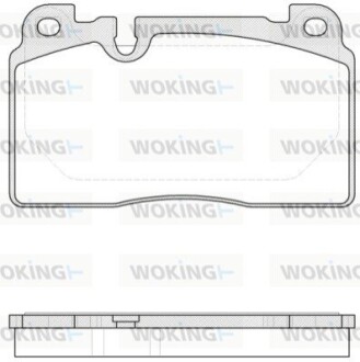 Тормозные колодки пер. Audi A6/A7/Q5 10- (Brembo) WOKING P14273.00