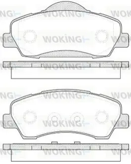 Гальмівні колодки WOKING P1430300