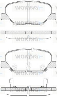 Тормозные колодки зад. ASX/Outlander/C4/6/4008 12- WOKING P14363.02