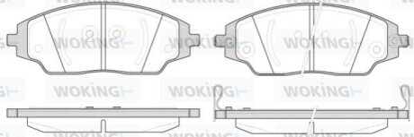 Гальмівні колодки.) WOKING P1437302 (фото 1)