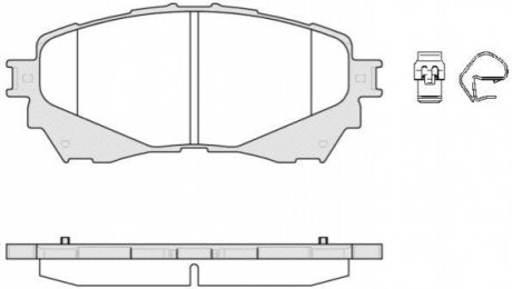 Тормозные колодки пер. Mazda 6 (18-21) WOKING P14383.04