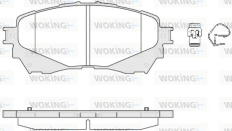 Гальмівні колодки пер. Mazda 6 (18-21) WOKING P14383.04