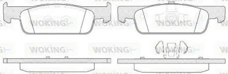 Тормозные колодки пер. Logan/Sandero/Clio 12- WOKING P14403.00