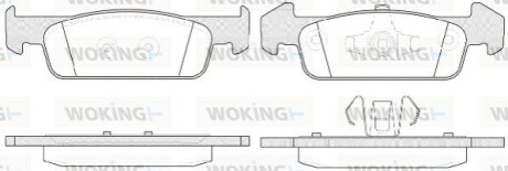 Гальмівні колодки WOKING P14403.10