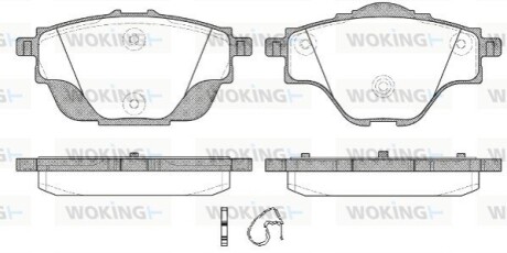 Тормозные колодки WOKING P1457300