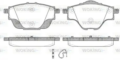 Гальмівні колодки WOKING P1457300