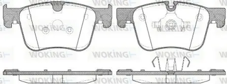 Тормозные колодки WOKING P1460300