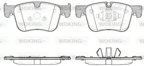 Колодки гальмівні (передні) Citroen Berlingo/Opel Combo 18-/Peugeot 3008/508 16- (Ate) WOKING P1460310