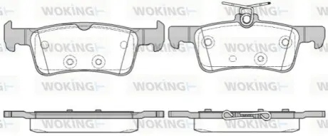 Гальмівні колодки WOKING P14633.10
