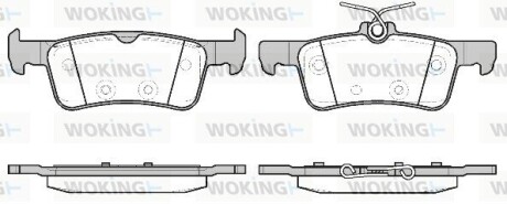 Колодки гальмівні WOKING P14633.20