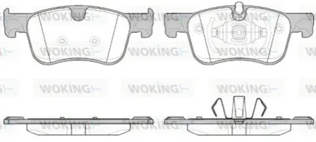 Колодки гальмівні (передні) Citroen C4 13-/ Berlingo/Peugeot Partner 18 WOKING P1480300