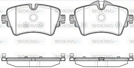 Колодки гальмівні WOKING P14993.08 (фото 1)