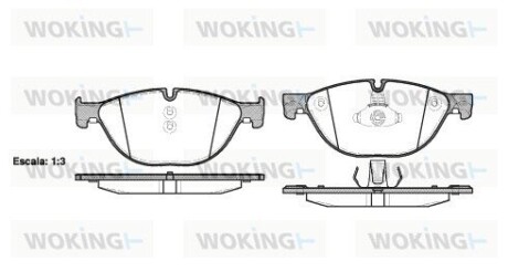 Колодки тормозные WOKING P15143.00