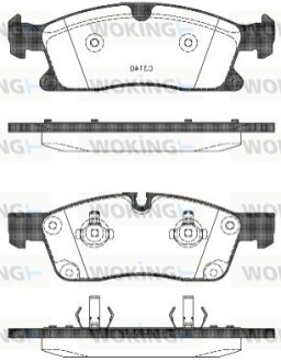 Гальмівні колодки WOKING P1530310