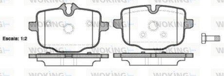 Колодки гальмівні WOKING P15333.00