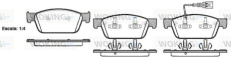 Колодки тормозные WOKING P15403.01