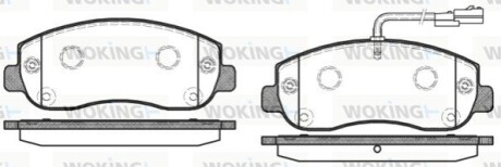 Тормозные колодки пер. Master/Movano 10- WOKING P15493.01