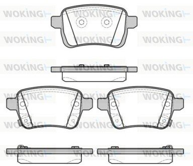 Колодки гальмівні WOKING P15503.22