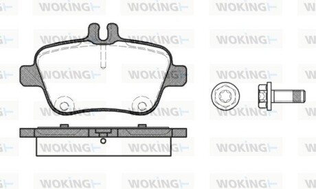 Колодки гальмівні WOKING P15773.00