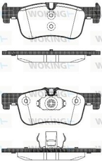 Колодки гальмівні WOKING P15783.10