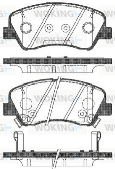 Гальмівні колодки WOKING P15883.02