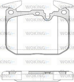 Колодки гальмівні WOKING P15913.10