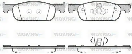 Тормозные колодки пер. Clio/Symbol/Sandero/ Logan//Sandero 13- WOKING P16183.00