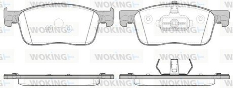 Тормозные колодки WOKING P1619300